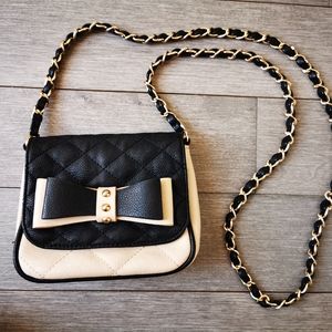 Aldo Crossbody Black and Peach Purse
